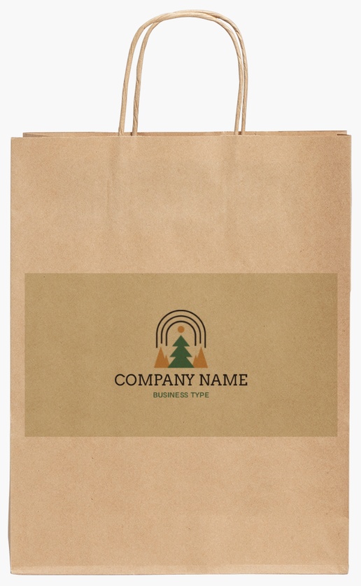 Design Preview for Design Gallery: Carpentry & Woodworking Standard Kraft Paper Bags, 240 x 110 x 310 mm