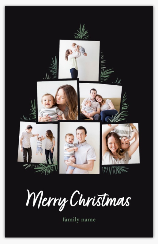A classic christmas traditional black gray design for Christmas with 6 uploads