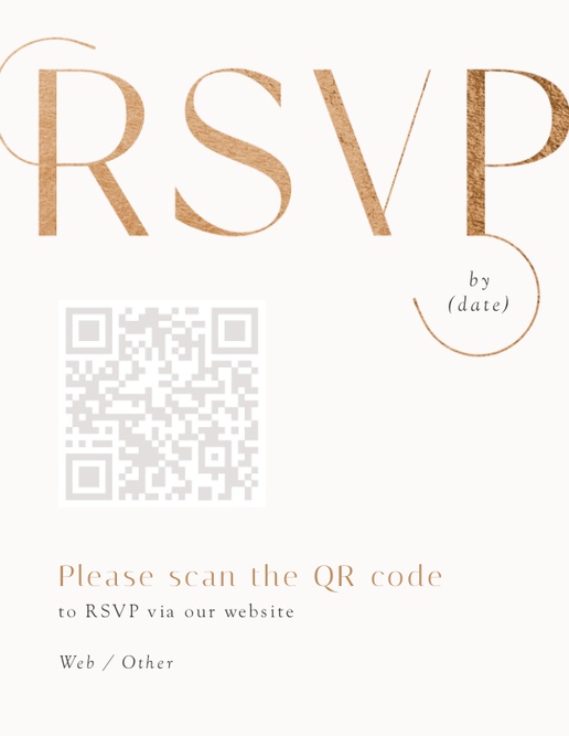 A texture gold and black cream white design for QR Code with 1 uploads