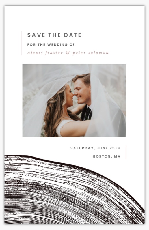 A wood new2023 white gray design for Save the Date with 1 uploads