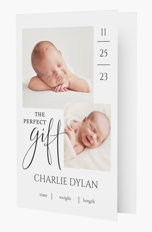 A simple the perfect gift white gray design for Theme with 2 uploads
