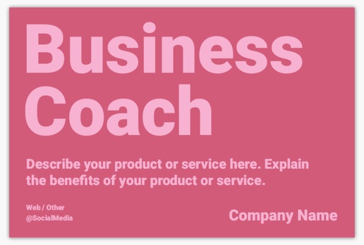 A consulting generic pink design