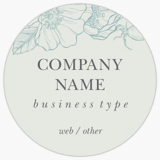 Design Preview for Elegant Product Labels on Sheets Templates, 3" x 3" Circle
