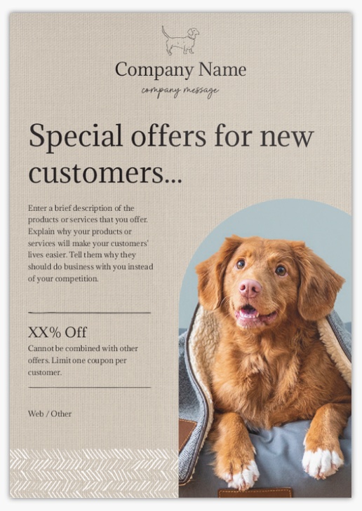 Design Preview for Design Gallery: Animals & Pet Care Postcards, A5 (148 x 210 mm)