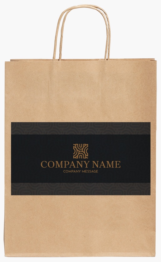 Design Preview for Design Gallery: Business Services Standard Kraft Paper Bags, 24 x 11 x 31 cm