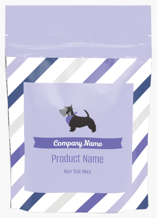 A dog dog groomer purple white design for Coupons