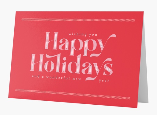 A classic holiday typography red pink design for Business