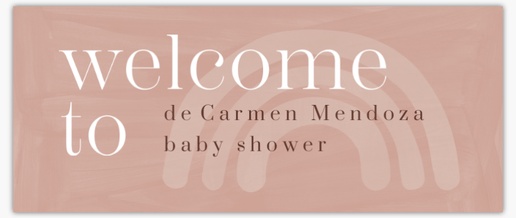 Un bienvenido bebé baby shower diseño rosa para Baby Shower