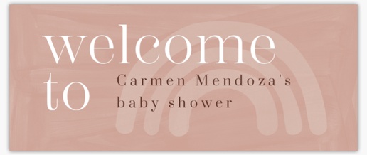 A welcome baby baby shower pink design for Baby Shower