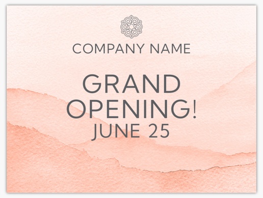 A grand opening yoga retreat cream pink design