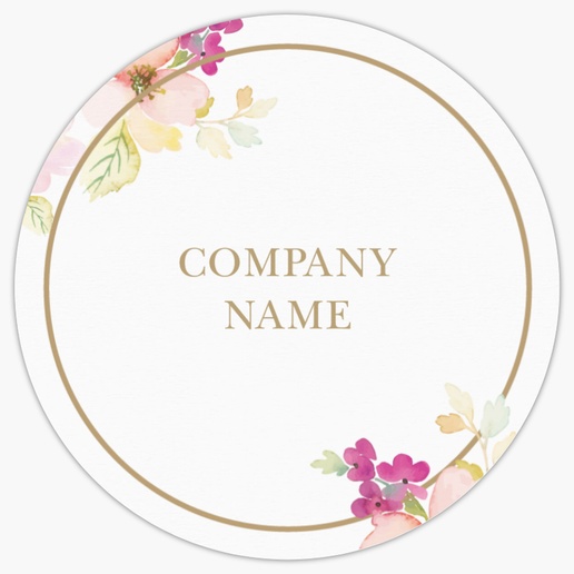Design Preview for Beauty Consulting & Pampering Roll Labels Templates, 2.5" x 2.5"