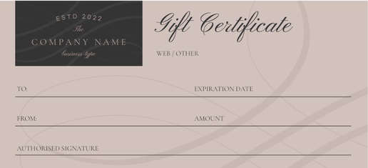 Design Preview for Food Catering Gift Certificates Templates