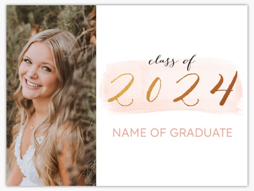 A luokka 2016 graduation announcement white gray design for Occasion with 1 uploads