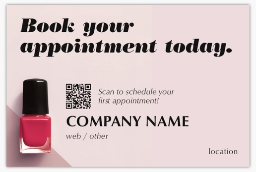 A appointments beauty gray pink design for QR Code