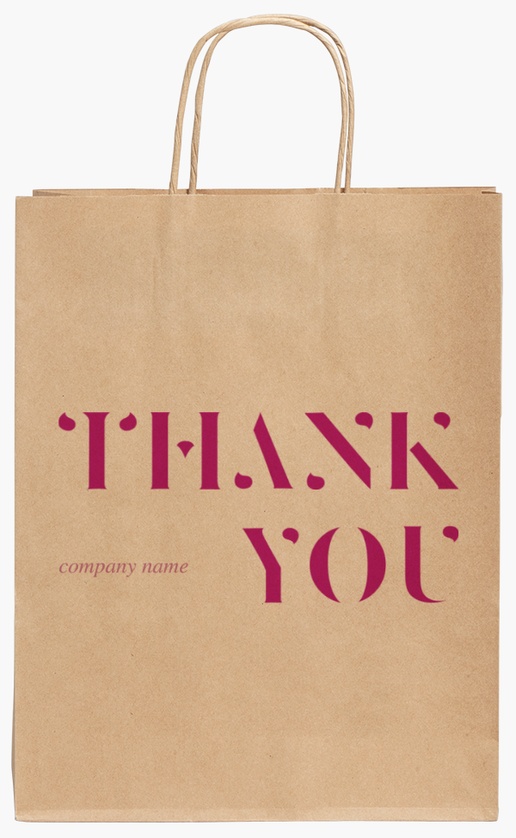 Design Preview for Design Gallery: Art & Entertainment Standard Kraft Paper Bags, 24 x 11 x 31 cm
