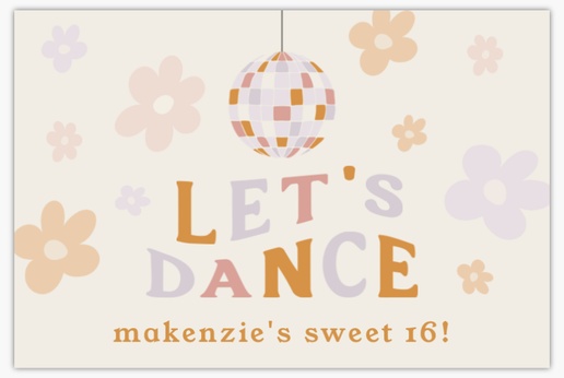 A 70s disco gray brown design for Sweet 16