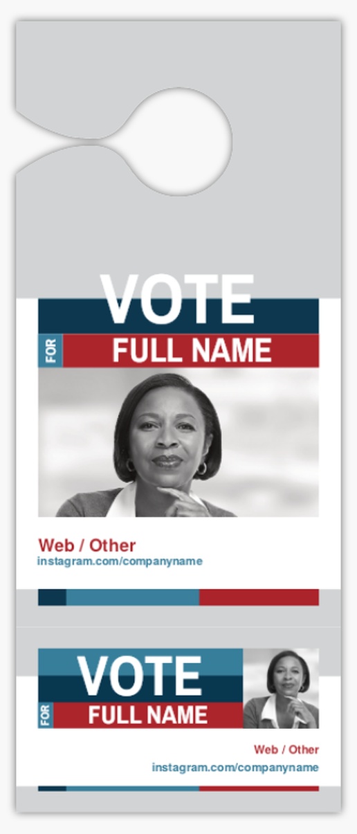 A campaign vote white gray design for Election