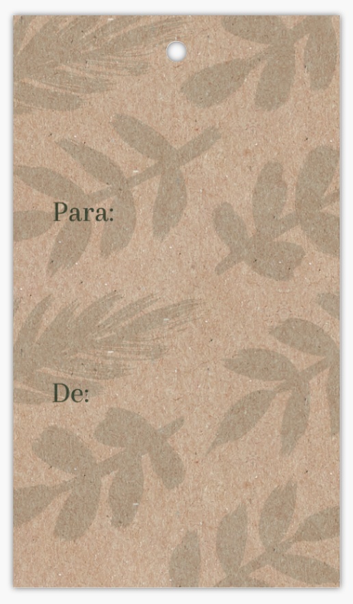 Vista previa del diseño de Galería de diseños de etiquetas colgantes para minimalista, 5 x 9 cm Papel Kraft
