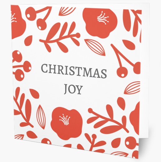 A red and white florals red florals gray red design for Greeting