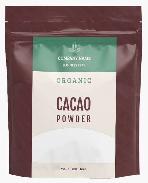 A chocolate cacao brown cream design