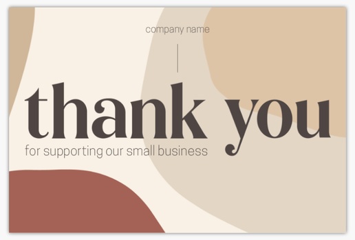 A thanks thank you cream gray design for Modern & Simple
