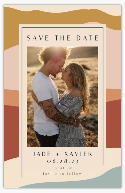 A bold save the date cream brown design for Season with 1 uploads