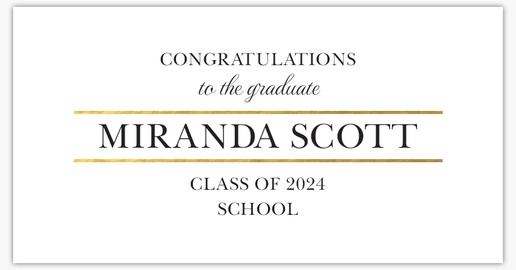A graduation grad party black brown design for Traditional & Classic