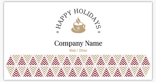 A loyalty card happy holidays cream brown design for Holiday
