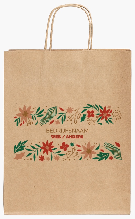 Voorvertoning ontwerp voor Ontwerpgalerij: Detailhandel en verkoop Kraftpapieren tassen, 24 x 11 x 31 cm