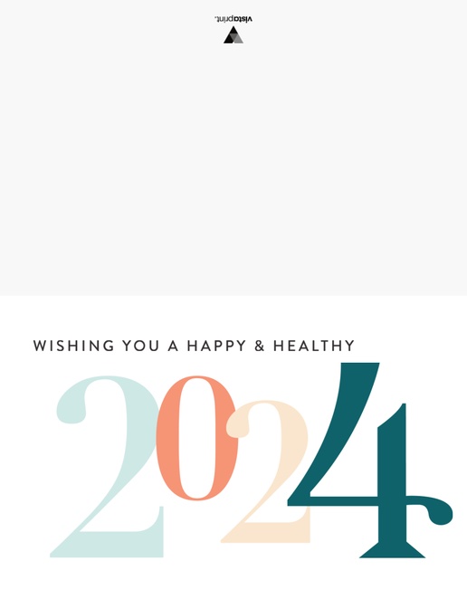 Un feliz y saludable año nuevo tipografía diseño blanco gris para Saludos 