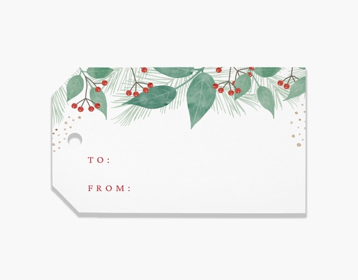 A christmas party greenery cream gray design for Holiday