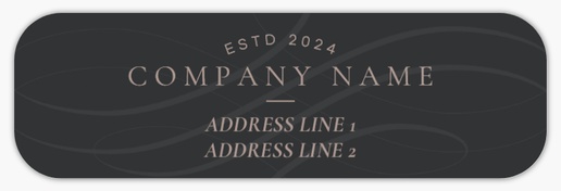 Design Preview for Food Catering Return Address Labels Templates, White Paper