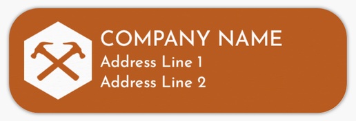 Design Preview for Handyman Return Address Labels Templates, White Paper