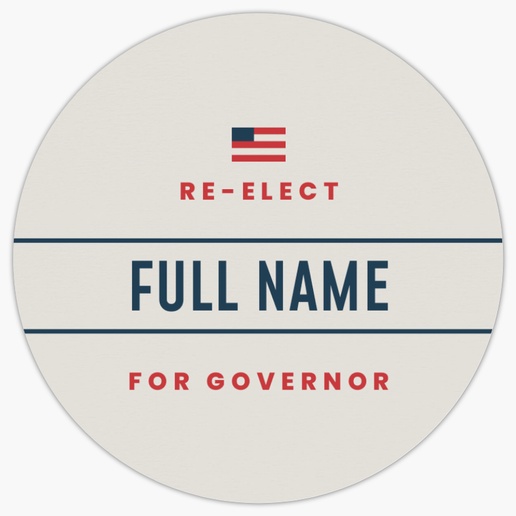 Design Preview for Campaigning & Fundraising Roll Labels Templates, 2.5" x 2.5"
