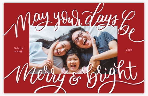 A merry and bright may your days be red pink design for Holiday with 1 uploads