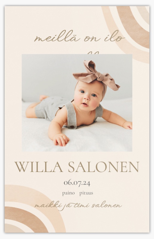 Mallin esikatselu Mallivalikoima: Pojille ja tytöille Vauvakortti, 18.2 x 11.7 cm