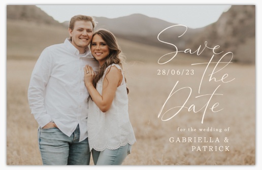 Design Preview for Save the Date Templates for Weddings and Other Events, Flat 11.7 x 18.2 cm