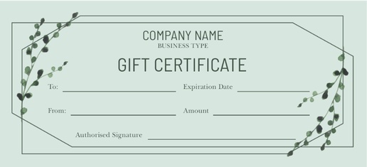 Design Preview for Beauty & Spa Gift Certificates Templates
