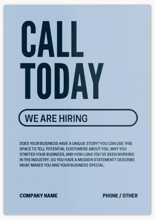 Design Preview for Design Gallery: Recruiting & Temporary Agencies Postcards, A5 (148 x 210 mm)