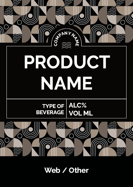 Design Preview for Design Gallery: Patterns & Textures Beer Labels, Rectangle 10.5 x 7.4 cm (A7) Vertical