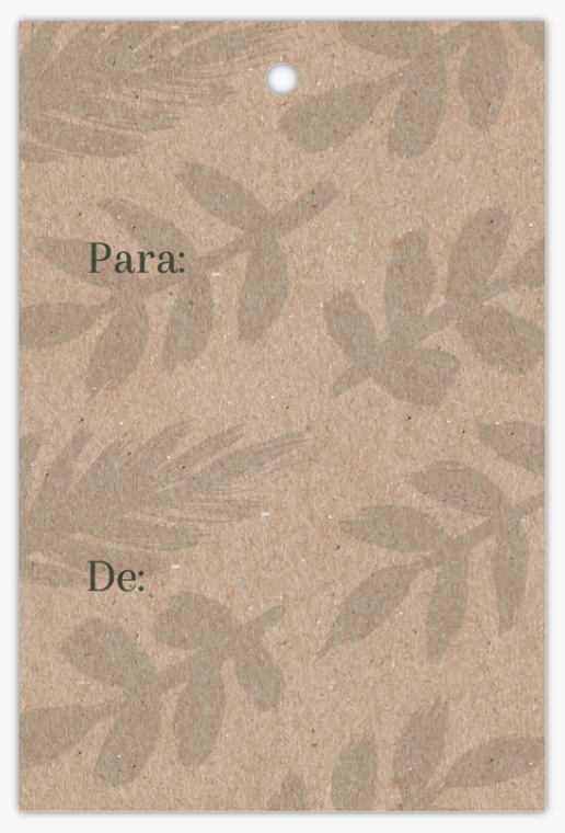 Vista previa del diseño de Galería de diseños de etiquetas colgantes para minimalista, 5 x 7,5 cm Papel Kraft
