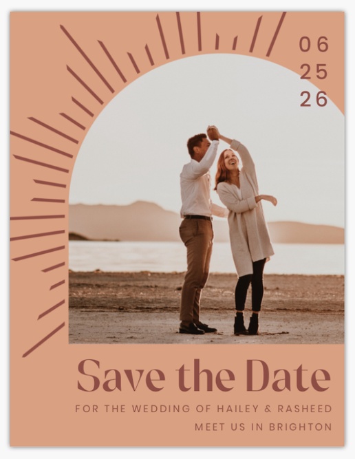 Design Preview for Save The Date Cards, 13.9 x 10.7 cm