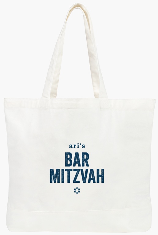 A bar mitzvah jewish celebration blue design for Theme