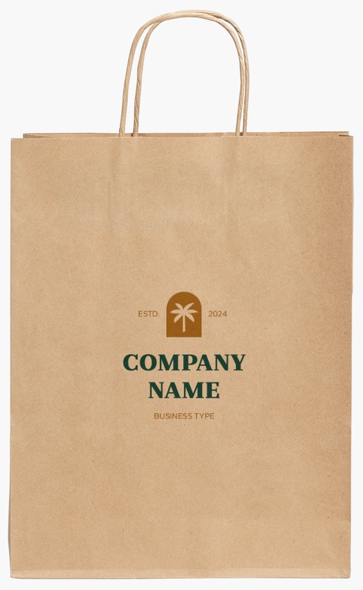 Design Preview for Design Gallery: Travel & Accommodation Standard Kraft Paper Bags, 240 x 110 x 310 mm