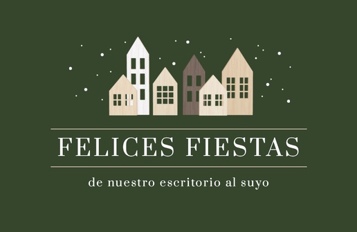 Un casas tarjeta de vacaciones de negocios diseño marrón gris para Días festivos