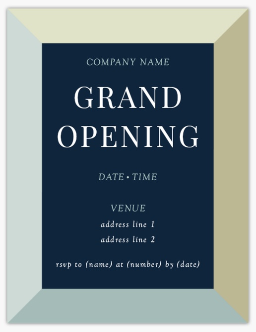 Design Preview for Modern & Simple Invitations & Announcements Templates, 5.5" x 4" Flat