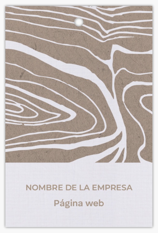 Vista previa del diseño de Galería de diseños de etiquetas colgantes para moderno y sencillo, 5 x 7,5 cm De lino