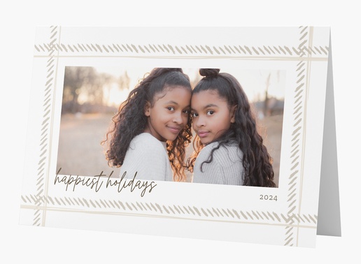 A holiday frame white design for Holiday with 1 uploads