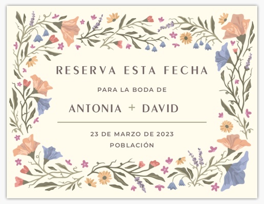 Vista previa del diseño de Galería de diseños de tarjetas Save the Date, 13,9 x 10,7 cm