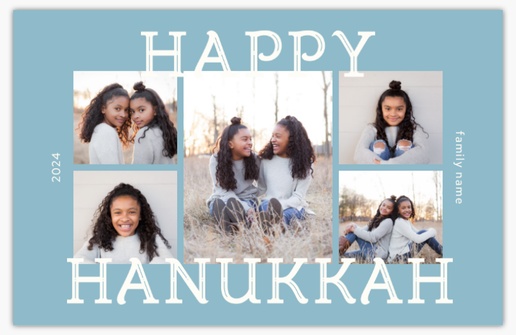 Design Preview for Hanukkah Cards: Designs and Templates, Flat 4.6" x 7.2" 